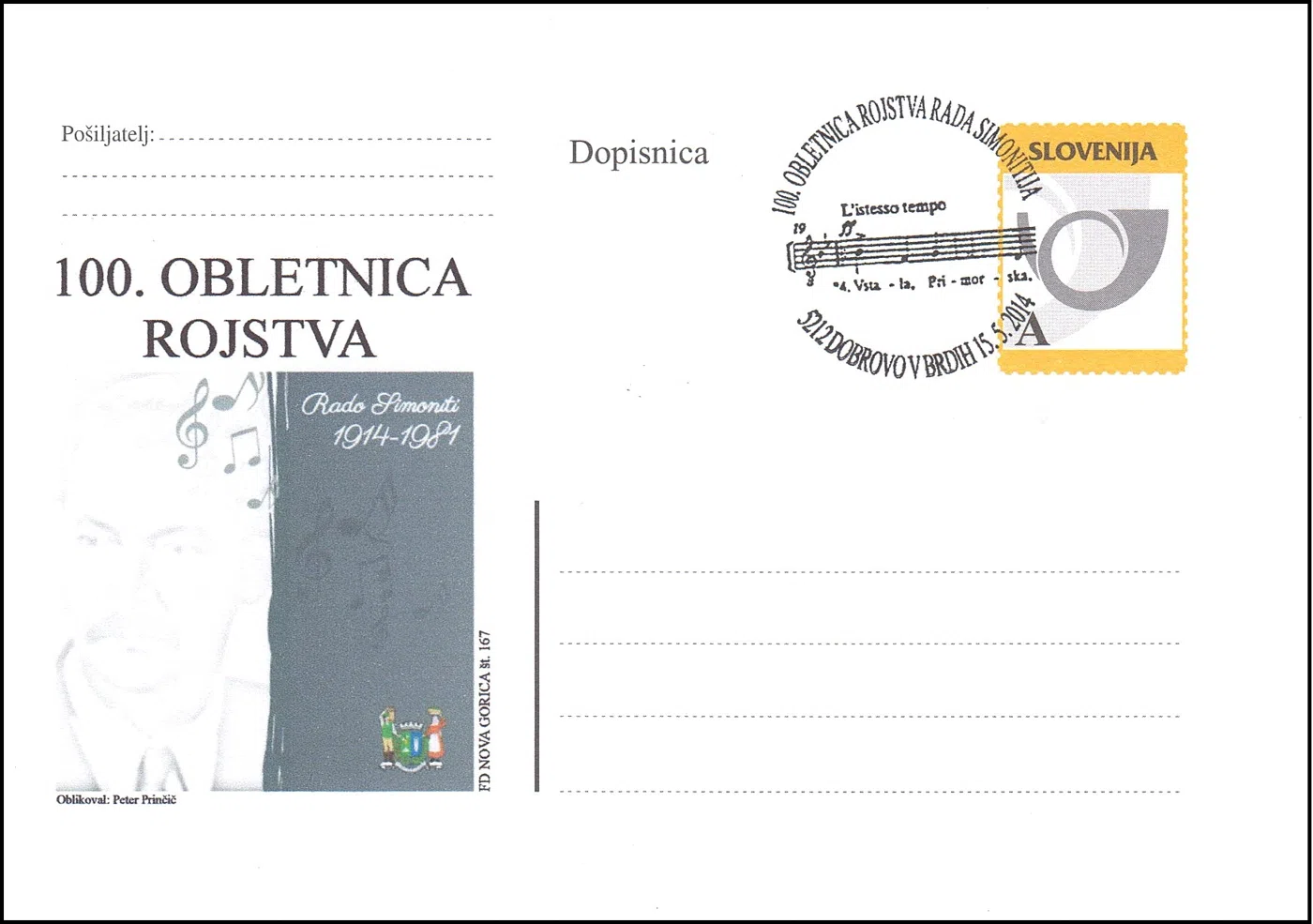 100. OBLETNICA ROJSTVA RADA SIMONITIJA